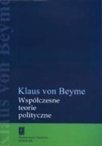 Współczesne teorie polityczne - Klaus von Beyme