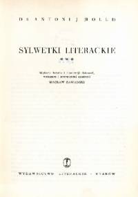 Wybór Pism Tom III Sylwetki literackie - Józef Apolinary Rolle