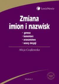 zmiana imion i nazwisk - Alicja Czajkowska